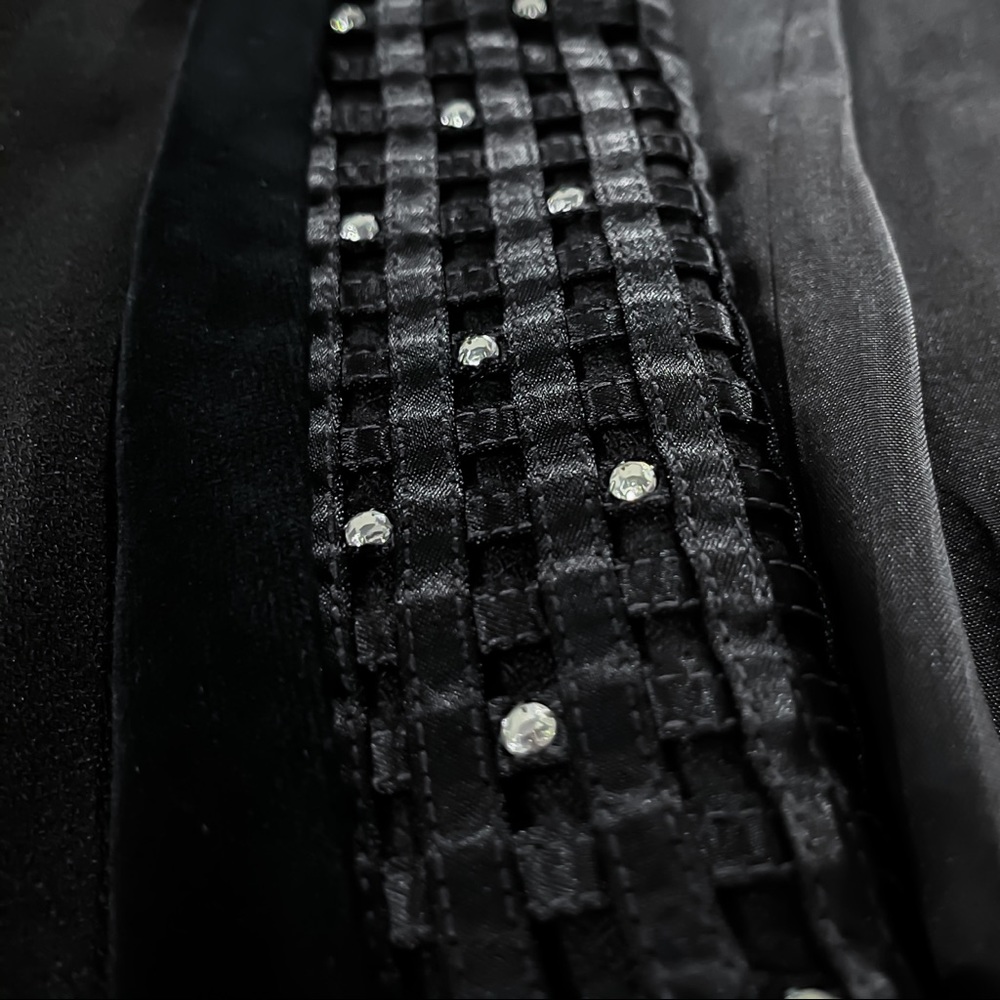 Black Velvet and Rhinestone Blazer - Picture 15 of 16